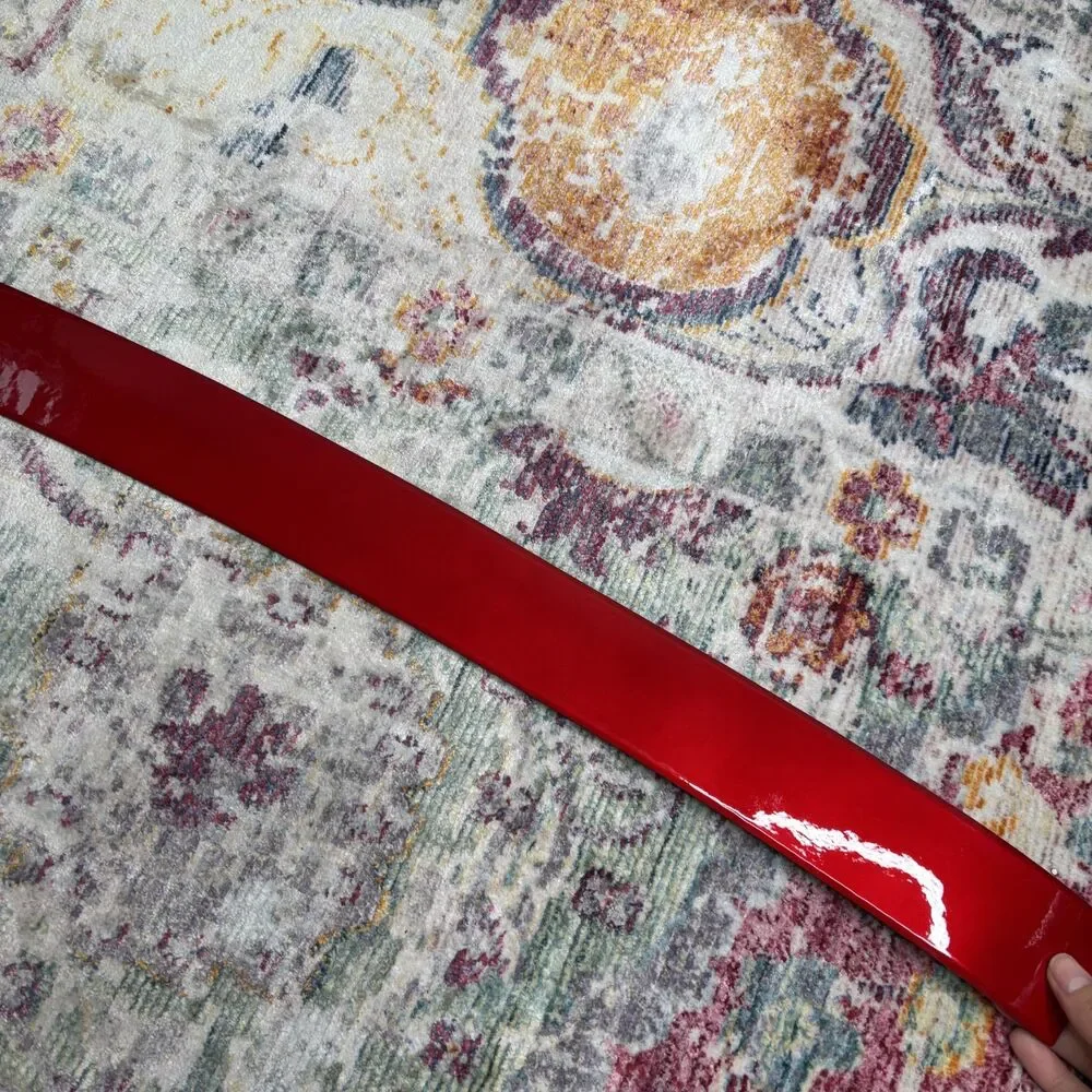 Chanel Vintage Red Wide Belt